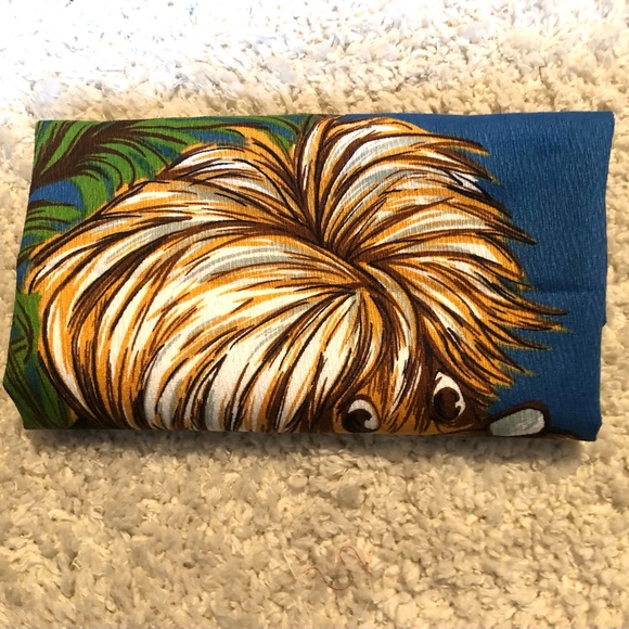 9686 Fabric Panel Vtg 1970’s Dog with Fiddle “Let’s Fiddle Around 22.5” x 29”. - Picture 11 of 11